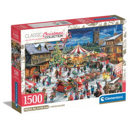 CLEMENTONI Puzzle La Feria de Navidad 1500 pièces