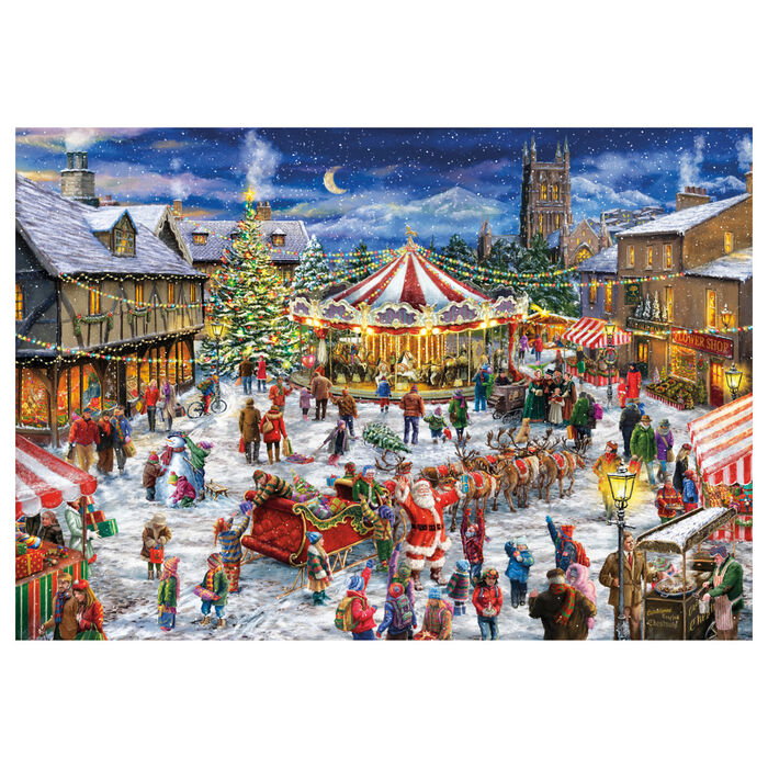 CLEMENTONI Puzzle La Feria de Navidad 1500 pièces