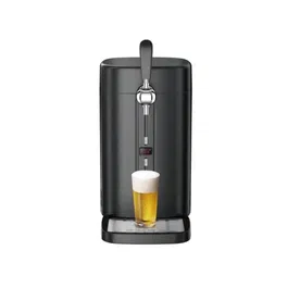 Continental Edison CEMB5B4 Tireuse à bière 5L Noire, 60W, Refroidissement thermoélectrique, Compatible fûts 5L, Bec verseur et bac d'égouttage amovible