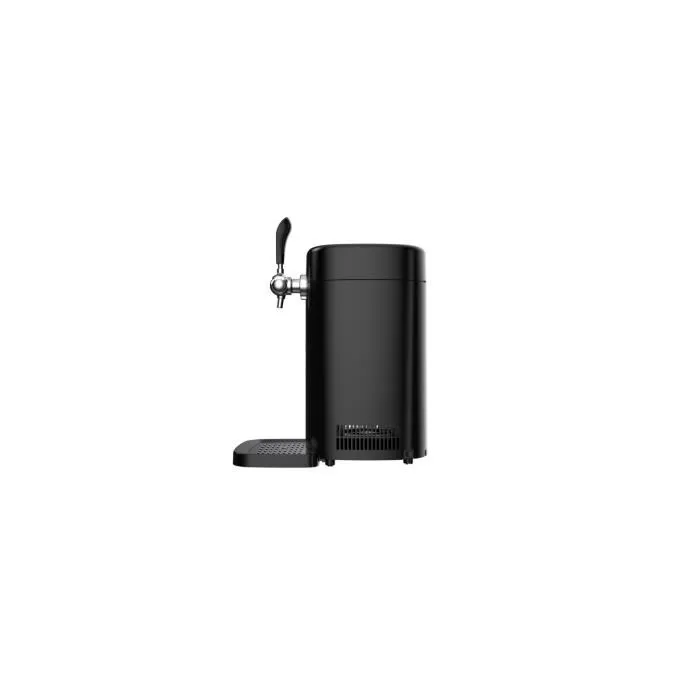Continental Edison CEMB5B4 Tireuse à bière 5L Noire, 60W, Refroidissement thermoélectrique, Compatible fûts 5L, Bec verseur et bac d'égouttage amovible
