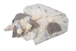 Muñecas Arias - Kit de Vêtements Premium pour Poupée Reborn 40 cm - 4 Modèles en Variété - Dimensions de l'Emballage: 51 x 32.5 x 4 cm