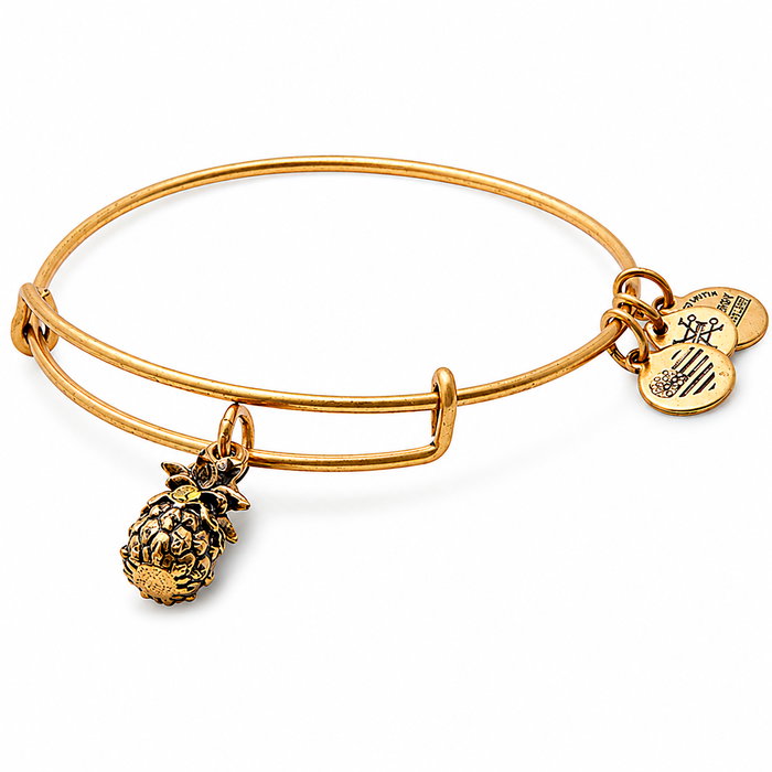 Alex And Ani Bracelet Ananas Doré 20cm Alex And Ani Bracelet Ananas Doré 20cm