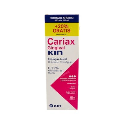 Kin CARIAX GINGIVAL Rince-bouche Pack 500 ml + 100 ml