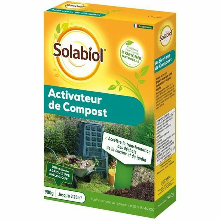 Solabiol Activateur de compost naturel prêt à l'emploi 900g