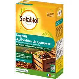 Solabiol - Activateur de compost naturel prêt à l'emploi - 900g - Engrais organique NPK 10-1,5-0,5 - Utilisable en agriculture biologique