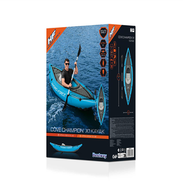 Bestway Kayak Gonflable Hydro-Force 275x102 cm pour 2 Adultes - Loisirs 65115