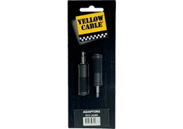 YELLOWCAB Adaptateur jack mâle mono 3,5 mm vers jack femelle mono 6,5 mm