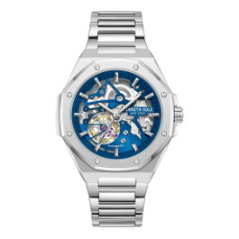 Kenneth Cole KCWGY0058901 - Montre Automatique Homme Acier Gris et Cadran Bleu