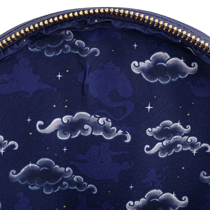 Loungefly Sac à dos Disney Aladdin Jasmine et Château, 26 cm, dimensions 22.5 x 26.2 x 11.2 cm