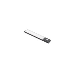 Emuca Luminaire LED Kaus Black rechargeable par USB, 240 mm, Noir