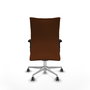 Piqueras Y Crespo Chaise Albacete Confidente Marron avec Mécanisme Synchrone et Base Aluminium