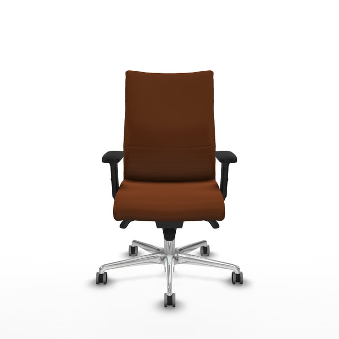 Piqueras Y Crespo Chaise Albacete Confidente Marron avec Mécanisme Synchrone et Base Aluminium