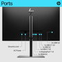 HP Écran USB-C 4K 68,6 cm (27") HP E27k G5 - Écran professionnel avec charge 65W, réglage ergonomique et haut-parleurs intégrés