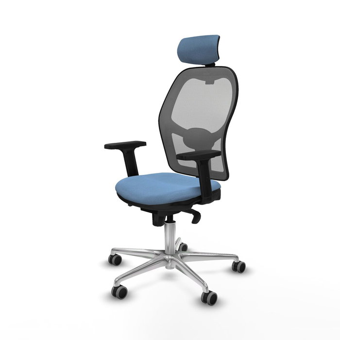 Piqueras y Crespo Chaise de Bureau 2D086G2 Bleu ciel avec Appui-tête