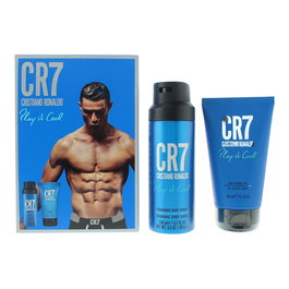 Cristiano Ronaldo - Coffret CR7 Play It Cool : Gel Douche Nettoyant Peaux Tous Types 150 ml + Brumiseur Parfumé Pour Homme 150 ml