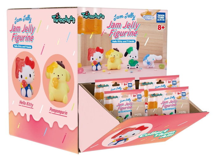 Sanrio Blind Pack assortiment figurines Twinchees Hello Kitty & Friends Jam Jelly 5 cm (24)