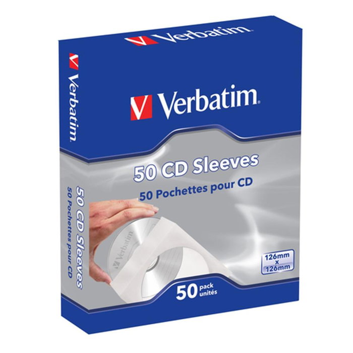 Verbatim Fundas Papel para CD Pack de 50 120 mm Verbatim Fundas Papel para CD Pack de 50 120 mm