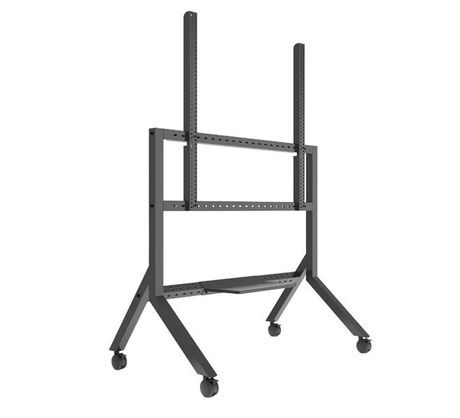 B-Tech BT8546 Momentum Edge XL Support mobile avec roues freinées pour écrans tactiles interactifs de 65" à 110" (charge 125 kg)