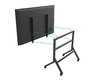 B-Tech BT8546 Momentum Edge XL Support mobile avec roues freinées pour écrans tactiles interactifs de 65" à 110" (charge 125 kg)
