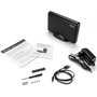 Fantec DB-F35U3 Boîtier de disque dur externe en aluminium noir