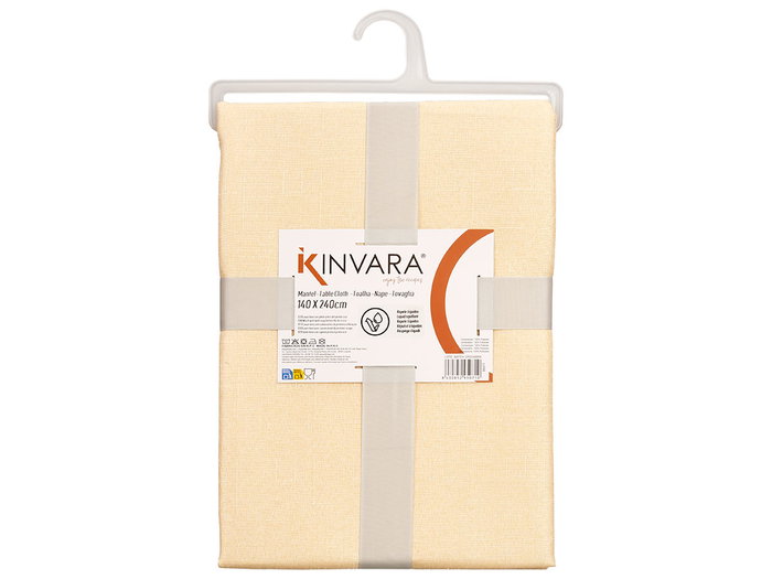 Kinvara Nappe en Polyester Beige 140x180 cm (Set de 12)