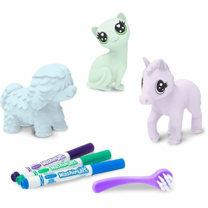 Crayola Washimals - Kit de dessin 3 animaux pastel Crayola Washimals - Kit de dessin 3 animaux pastel