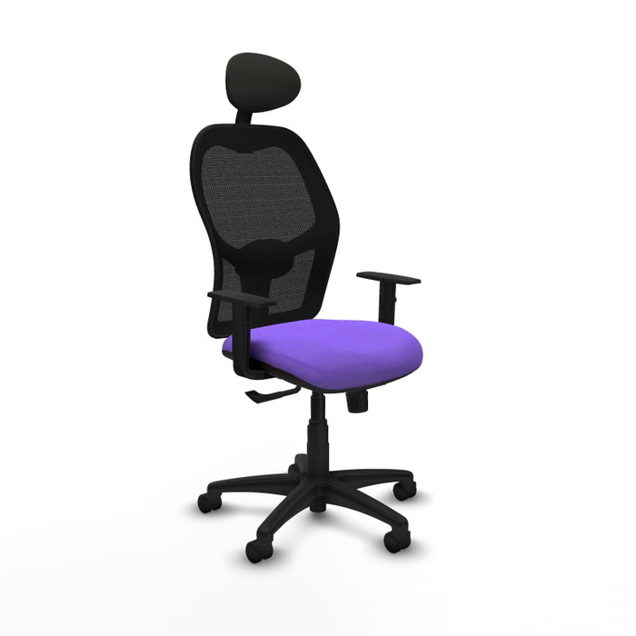 Piqueras Y Crespo Chaise de bureau Alocén, mécanisme Synchro, Lila/Noir Piqueras Y Crespo Chaise de bureau Alocén, mécanisme Synchro, Lila/Noir