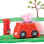 Peppa Pig Circuit de Voiture Rouge COP8343 Set de Jeu avec Coche Motorisé et Accessoires Enfants +3 Ans