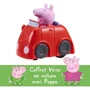 Bandai COP8343 Coffret de jeu Peppa Pig Whizz Around avec circuit et voiture tourbillonnante, jouet d'action et de fantaisie