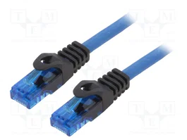 LOGILINK Cordon de raccordement Cat 6a U/UTP bleu 5m RJ45