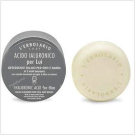 L´ERBOLARIO Acide Hyaluronique Homme Nettoyant Solide Visage et Barbe