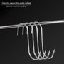 WOLFPACK LINEA PROFESIONAL Crochet de boucher en acier inoxydable 100 mm