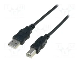 DIGITUS Câble USB 2.0 USB A vers USB B 1,8m noir