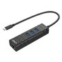 Lindy Convertisseur Hub USB 3.2 type C & Ethernet Gigabit Noir