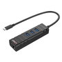 Lindy Convertisseur Hub USB 3.2 Type C & Ethernet Gigabit avec 3 Ports USB 3.0