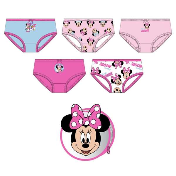 Cerdá Pack de culottes Minnie – Lot de 2 modèles assortis – Taille 2-3 ans – Single Jersey