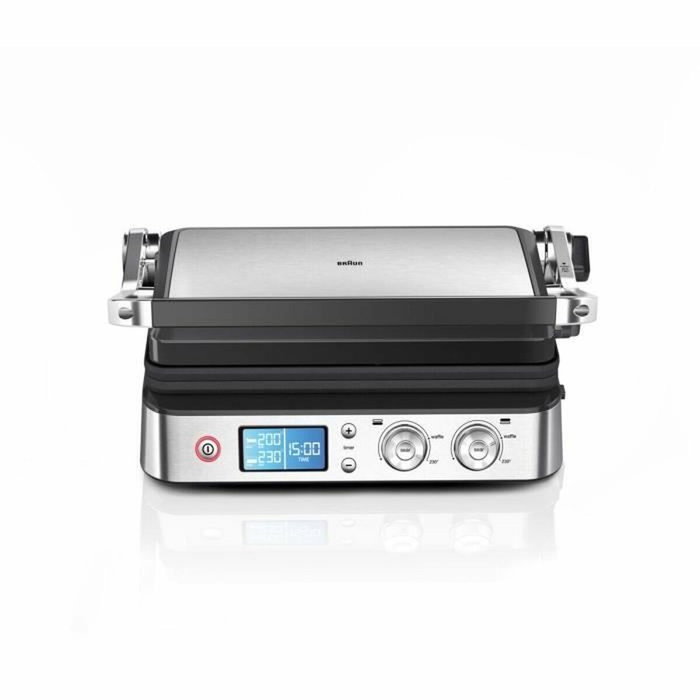Braun Multi Pro 9 - Grill multifonctions 2000 W - Noir / Acier