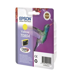 Epson C138044011 Cartouche d'encre jaune originale T0804 pour imprimante Stylus Photo PX810FW