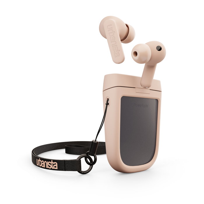 Urbanista Phoenix True Wireless Auricules In-ear Bluetooth 5.2 avec ANC et Charge Solaire Powerfoyle - Desert Rose Urbanista Phoenix True Wireless Auricules In-ear Bluetooth 5.2 avec ANC et Charge Solaire Powerfoyle - Desert Rose
