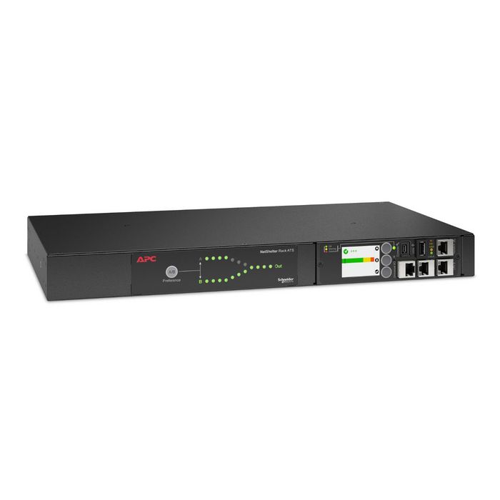APC ATS 1U - Commutateur Automatique de Transfert Rackable 230V, 10A, Entrée C14, 12 Sorties C13