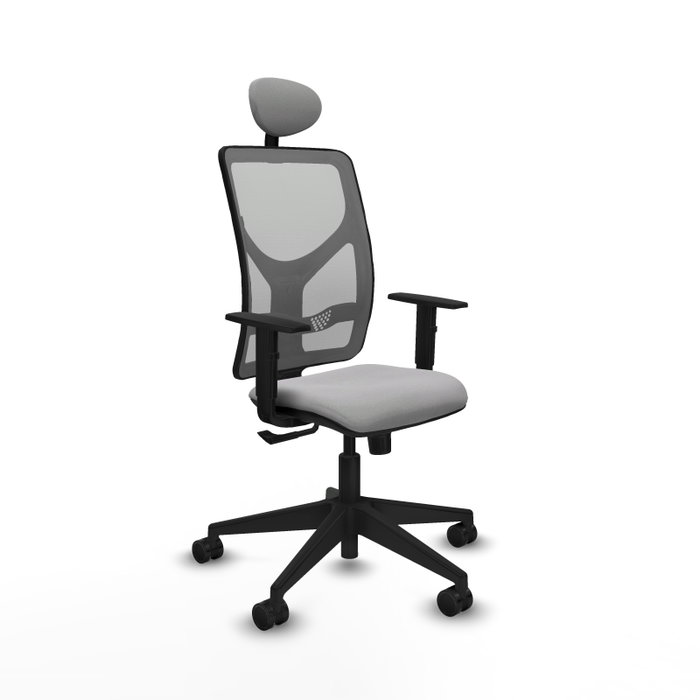 Piqueras y Crespo Chaise de Bureau Motilla avec Appui-tête et Mécanisme Synchrone Gris Piqueras y Crespo Chaise de Bureau Motilla avec Appui-tête et Mécanisme Synchrone Gris