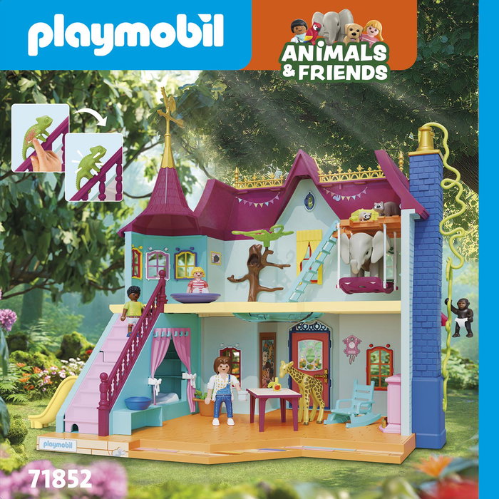 Playmobil Villa de Animaux Animals et Friends 71852 - Maison de Jeu avec Figurines pour Enfants dès 4 Ans