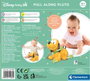 Clementoni Baby Pluto - Jouet à tirer éducatif, fait bouger pattes et tête, dimensions 21x19x13 cm, pour enfant dès 10 mois
