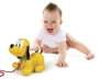 Clementoni Baby Pluto - Jouet à tirer éducatif, fait bouger pattes et tête, dimensions 21x19x13 cm, pour enfant dès 10 mois