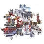 Clementoni Puzzle 500 pièces - Gare sous la neige