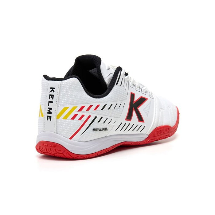 Chaussures de Futsal pour Adultes Kelme Scalpel Blanc XL Chaussures de Futsal pour Adultes Kelme Scalpel Blanc XL