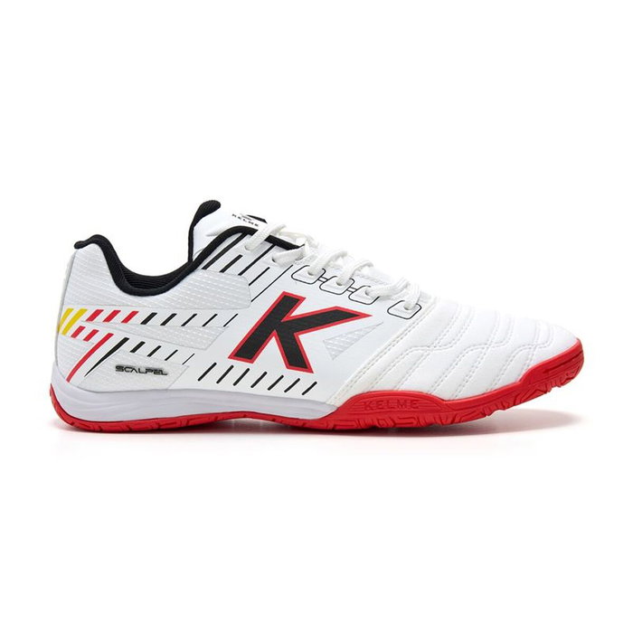 Chaussures de Futsal pour Adultes Kelme Scalpel Blanc XL Chaussures de Futsal pour Adultes Kelme Scalpel Blanc XL
