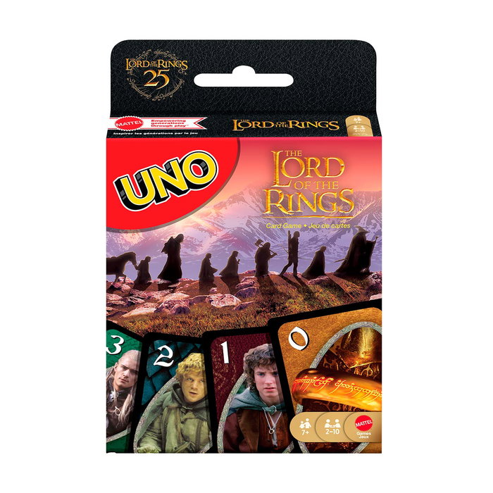 Mattel Games UNO Édition Le Seigneur des Anneaux JMF13 - Jeu de Cartes Classique avec Règle Spéciale 'La Quête de l'Anneau' - À partir de 7 ans Mattel Games UNO Édition Le Seigneur des Anneaux JMF13 - Jeu de Cartes Classique avec Règle Spéciale 'La Quête de l'Anneau' - À partir de 7 ans