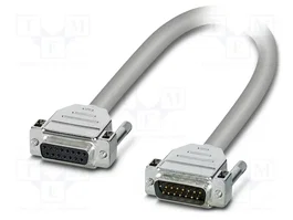 PHOENIX CONTACT Câble VGA D-Sub 15 broches, 3m, gris