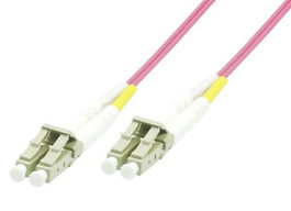 MicroConnect Câble à fibre optique OM4 Multimode Duplex LC-LC 50m Violet Erica